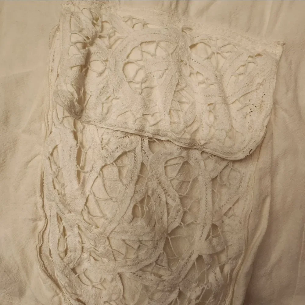 Free People Women's White Lace Detail Jacket